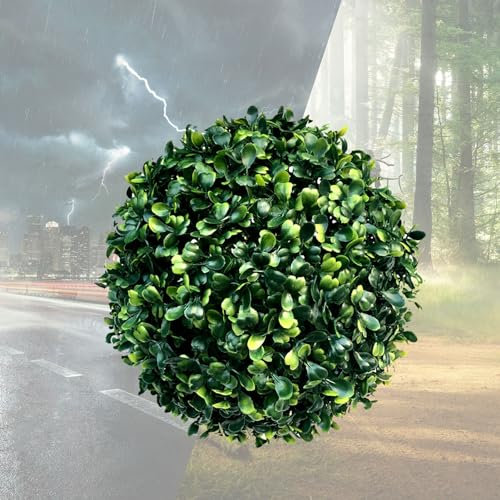 ATYUJKB Buchsbaumkugel Künstlich Graskugel Dia 40cm, Simulierter Dekorativer Grasball, Gefälschte Buchsbaum Kugel, Künstlicher Pflanzenball, Gefälschter Pflanzendekoration Grüne Grasbälle