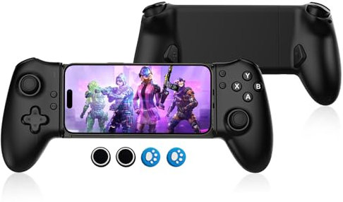 G-STORY Mobiler Gaming-Controller, USB-C, kabelgebunden und Bluetooth, für Android, Dual-Hall-Joysticks und ergonomisches Design | Plug-and-Play-Streaming für PC, Xbox, PS, Cloud-Konsole (Mitternacht)