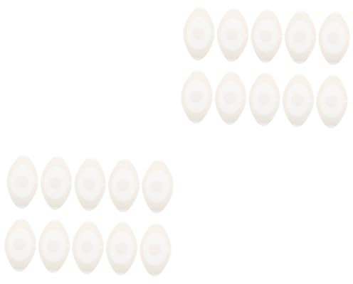 Toyvian 20 Stk Undurchlässige Nabel pflaster Wasserdichter Nabelschnur-Patch Wasserdichter Duschverband Babybauch aufkleber selbstklebende Bauchpflaster Bauchnabelflecken Weiß