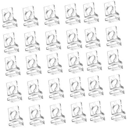 Fenteer 30x Aquarium Glasdeckel Clips Schlauchbefestigungsclips Aquarium Abdeckung Aquarium Zubehör Transparente Ständerklemmen, für 5.5 mm