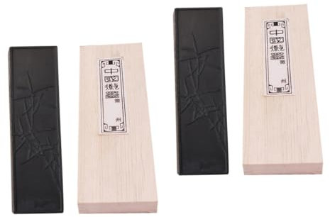 COHEALI 2 Sätze Tintenstift Kanji-tinte Traditionelles Schreibgerät Sumi-tintenblock Tintenstreifen Für Chinesische Kalligrafie Kalligrafie-zubehör Chinesischer Tintenstein Rußtinte Black