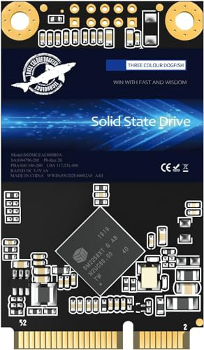 Dogfish MSATA SSD 1TB Internal Solid State Drive High Performance Hard Drive for Desktop Laptop SATA II 6Gb/s SSD (1TB, MSATA)
