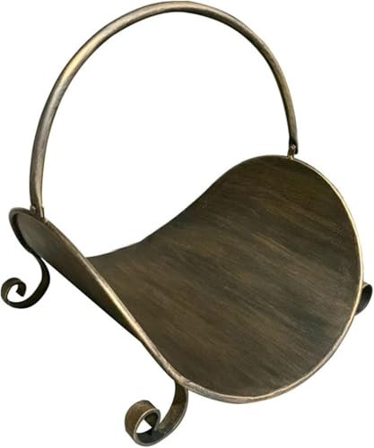 IUokLU Regal zur Kaminholzlagerung Kaminholzständer Metall-Kaminholzständer für den Außenbereich Vintage gebogener Holzhalter Stapelhalter zur Lagerung von,