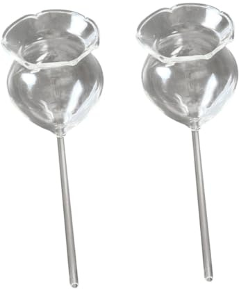 DIYEAH 2 pièces Lot de Globes Arrosage Automatique Verre Bulbes Auto-irrigants Transparants pour Plantes Pot Maison Jardin et Patio Dispositif Pratique et Décoratif