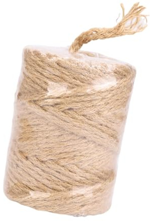 AOOOWER Cuerda de fibra natural multiusos resistente para manualidades, jardinería, decoración del hogar, embalaje, fibra natural