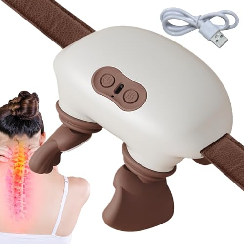 Masajeador de cuello Siaasoo - Masajeador de calor de 2 modos, cuello y hombros, Massage Master | Dispositivo de relajación de tejido profundo para viajes a casa, descanso, rutina diaria, estudio a la