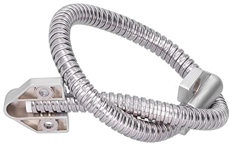 Flexible Armoured Loop Wire Cable Protection with Alloy Ends, Exposed Mounting Sleeve for Access Control System