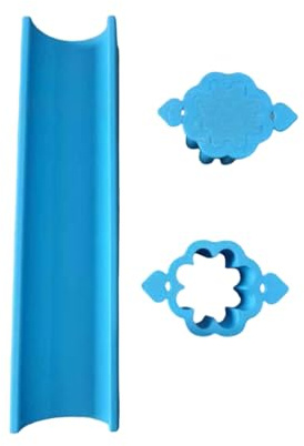 BUBEFSKD Juego de moldes profesionales para tartas redondas perfectas de 22 cm de 9 cm, cortador de ABS, ideal para eventos, celebraciones, cortador de tartas, molde de calidad alimentaria
