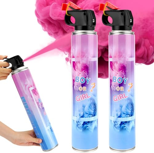 RISEMART Cannone fumogeno per rivelare il genere, pronto per foto, decorazione ecologica per feste per rivelare il genere, matrimoni, eventi sportivi e servizi fotografici (extra large, rosa