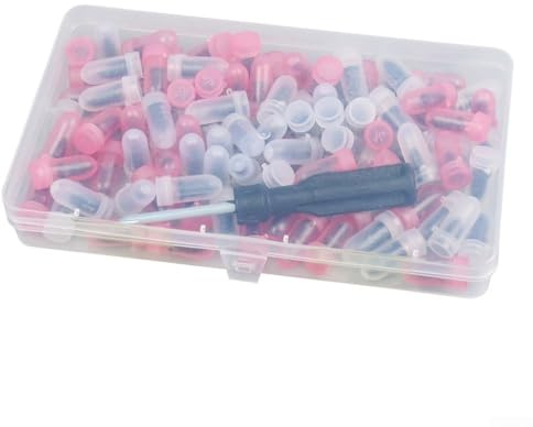 100PCS Tyre Repair Kit, Tire Rubber Repair Nails for Quick Puncture Fix on Car Motorcycle Truck ATV, Compact Design for Emergencys Roadside Use