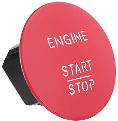 VGEBY Pulsante di Avvio, Interruttore Rosso Senza Chiave del Motore con Funzione Principale per Avviare e Arrestare il Motore per Classe A W176 Classe B W246 CLA C117 GLA X156