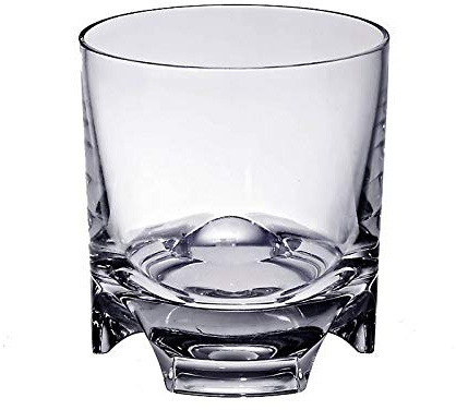 CRISTALICA Whiskyglas Drehbecher German Roulette Dresden ohne Dekor transparent aus Bleikristall 225ml