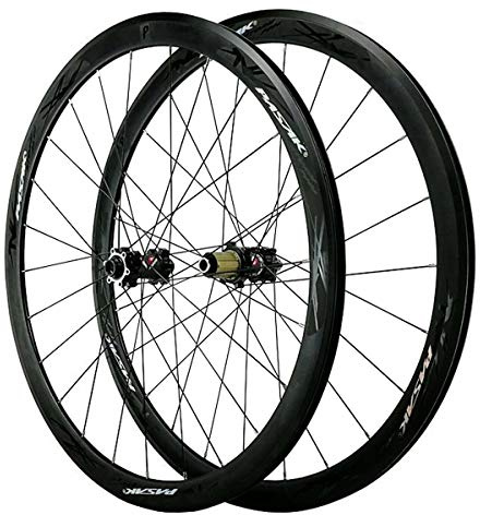 ZFF 700C Scheibenbremse Rennrad Laufradsatz Cyclocross Road Vorderrad Hinterrad Rad Durch Achse V/C-Bremse 7 8 9 10 11 12 Fach Schwungrad 40MM