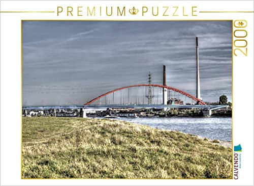 CALVENDO Puzzle Brücke der Solidarität zwischen Rheinhausen und Hochfeld 2000 Teile Lege-Größe 90 x 67 cm Foto-Puzzle Bild von Joachim Petsch