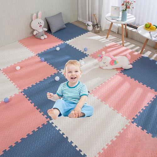 Puzzlematte Baby 18pcs, 30x30cm, Dick: 1,2cm, Fläche: 1,6m², bpa frei