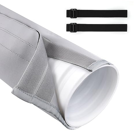 Air Conditioner Hose Cover Wrap, Portable AC Hose Duct Vent Cover Sleeve, Fit Both 5 inch and 5.9 inch Diameter Exhaust Hoses Tube, for Easy Installation