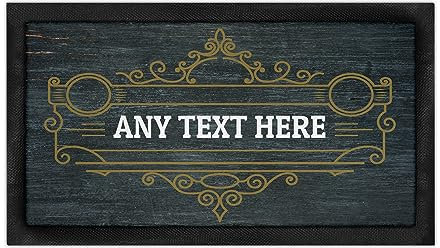 Shopagift Personalised Any Text or Message Bar Runner Mat Gift for Garden Home Man Cave Pub Tiki Beer Bar