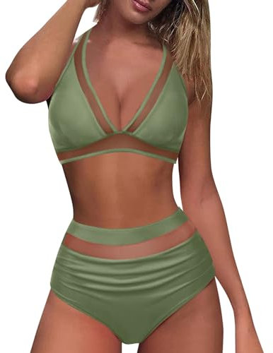 WILLBEST Bralette Damen sexy Damen bekinis meerjungfrauenflosse Kapuze Badeanzug Frauen Bandeau Tankini Bikini für Frauen mit Bauch Burkini Baderock bauchweg Bikini Oberteil 85d Badeanz