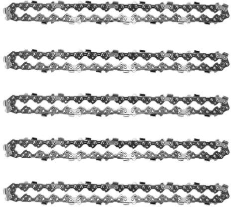 ZHLWei 15,2 cm Mini-Stahl-Kettensägekette Elektro-Sägezubehör Ersatz Elektrokette Sägekette