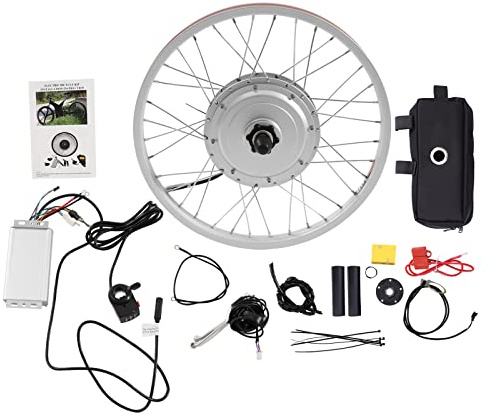 DCSYOG 20 Zoll E-Bike Conversion Kit 36V 750W Vorderrad Elektrofahrräder Umbausatz Bürstenloser Motor 20 Nabe Fahrrad Umbau Motor Kit bis 35km/h