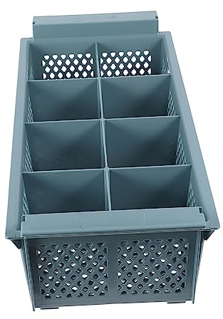 SHOWERORO Utensil Basket Dishwasher Replacement Drain Basket Cutlery Storage Box Sturdy Kitchen Organizer with Removable Handle, Compatible Dishwasher Part for Efficient Drying and Storage
