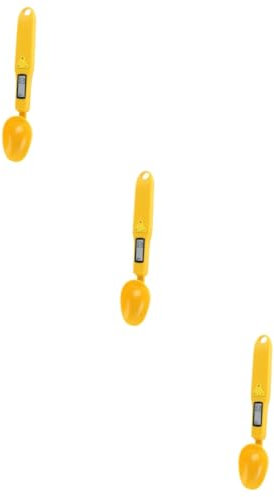 Amosfun 3 Pz Cucchiaio Da Cucina Elettronico Bilance Elettroniche Per Il Peso Corporeo Cucina Elettronica Cucchiaio Di Grammo Scala Elettronica Bilancia Da Cucina Digitale Yellow