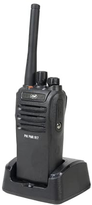 Emisora ​​de Radio portátil PNI PMR R17 446MHz, 0,5W, 16 Canales PMR y 50 Tonos CTCSS y 104 DCS, programable, Li-Ion 2200 mAh, IP68