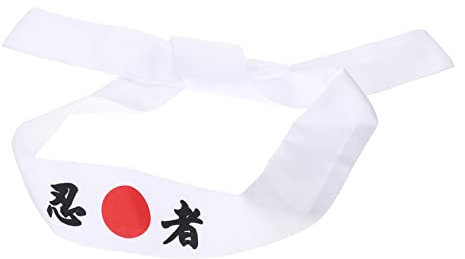 Garneck Japanisches Hachimaki Stirnband Für Karate Kid Fans – Traditionelles Japanisches Stirnband Im Stil - Ideal Für Kostüme - Kochen Und Sportliche Aktivitäten Vielseitig