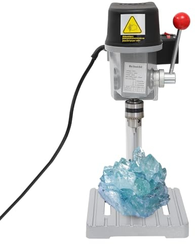 Taladro de mesa, 340 W, mini taladro eléctrico de columna de mesa, taladro de soporte, 3 velocidades, ajustable 1800-8000r/min, 2200-10000r/min, 2600-12000r/min para artesanos y hobb