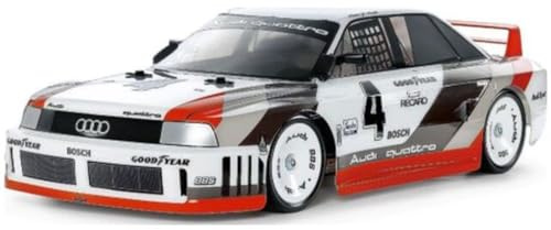 TAMIYA 58744 1:10 RC Audi 90 Quattro Racing TT-02 – fjärrstyrd bil, fordon, modelltillverkning, montering, hobby, RC byggsats