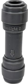 Supkancl 1 Stück DUOTIGHT – 8 mm (5/16) X EINWEG-RÜCKSCHLAGVENTIL/Nicht-RÜCKSENDUNG Kunststoff-Schnellkupplung Bierrohr-Steckfittings Gelenke Pushfit