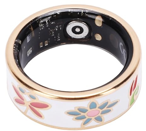 Asixxsix Smart Ring, IP68 Wasserdichter Fitness-Tracker mit Schlafüberwachung, Schrittzählung, Magnetischer Aufladung, Fernfotofunktion, (Größe 9 (ID 18,9 mm / 0,74 Zoll C 59,5 mm / 2,34)