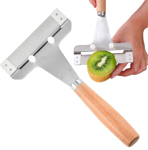 Vegetable Peeler | Adjustable Gadget with Wooden Handle, Multifunctional Fruit and Vegetable Grater – For Potatoes Carrots Pears Kitchen Restaurant Home Picnic