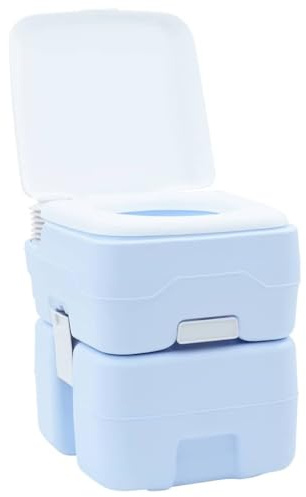 Genérico Inodoro de Camping Azul Claro y 41,5 x 36,5 x 42 cm Polietileno,Deportes,Actividades al Aire Libre,Camping y Senderismo,Duchas y retretes portátiles,Urinarios y retretes portátiles,42001428