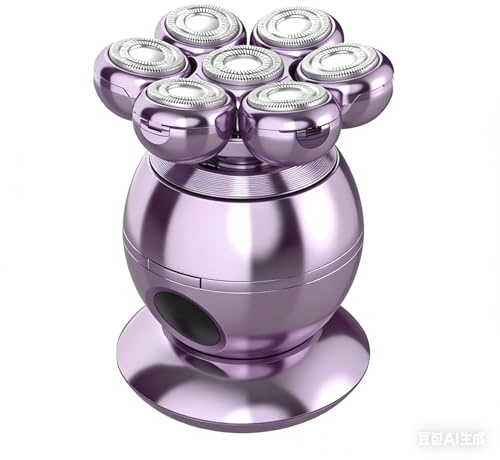 COSYBEE Rasoirs électriques pour femme, rasoir électrique 6 en 1 avec têtes flottantes flexibles 7D, tondeuse humide/sèche IPX7 pour jambes, visage, aisselles et ligne de bikini, avec brosse de