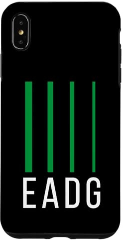 Guitare Basse Basse EADG 4 Cordes Coque pour iPhone XS Max