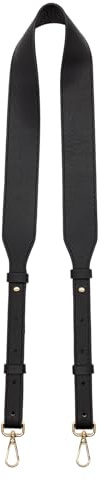 Long Keeper Leder Taschengurt - 1,5 Zoll Breite Verstellbare Ersatztaschen Riemen Damen Cross Body Schultergurt für Handtasche Umhängetasche (Schwarz)