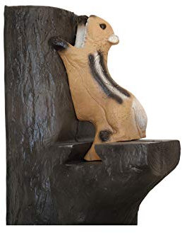 Franzbogen - Streifenhörnchen mit Backstopp; Ziel BZW. Zielscheibe für den Bogensport, Bogenschießen, Pfeil und Bogen, Armbrust Sport, aus hochwertigem langlebigen Material
