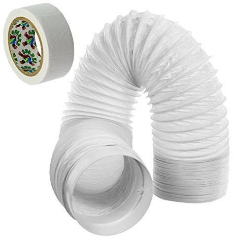 SPARES2GO Hose Pipe Vent Extractor PVC Extension Kit for Cooke & Lewis Cooker Hood (3m, 5)