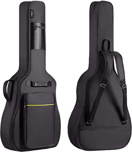 CAHAYA Custodia Chitarra Borsa per Chitarra Classica o Chitarra Acustica Impermeabile in Tessuto Oxford (Nero)