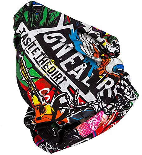 O‘NEAL | Halstuch Schlauch-Schal | Mountainbike Motocross Motorrad | Ungesäumt, Bequemes Material, elastischer Stoff | Neckwarmer Crank | Unisex | Schwarz Multi | Einheitsgröße