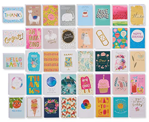 American Greetings All-Occasion Cards Assortment, Birthday, Thank You, Thinking of You, Congratulations & More (40-Count)
