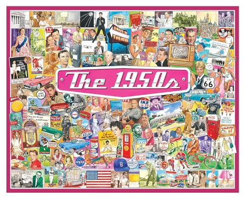 White Mountain Puzzle The 1950s 1000 Piece Jigsaw Puzzle 610 x 760mm