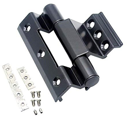 Bisagras A Tope Puente Roto Puerta De Aluminio Y Bisagra De Ventana Ventana De Pantalla Ranura De Aluminio Bisagra De Aleación De Aluminio Ventana De Pantalla Bisagra Negra Bisagra 2 Juegos