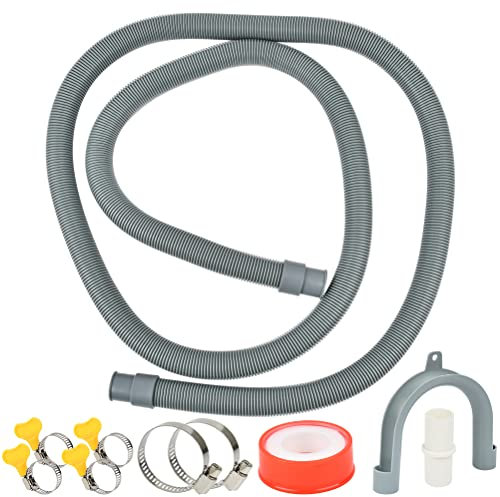 TIMESETL 2m Washing Machine Hose Extension - Diameter 2 cm