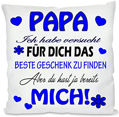 ICH Habe VERSUCHT Finden Kuschelkissen| Eltern Mama, Papa, Tante, Bruder, Schwester | Fotokissen | Motivkissen | bedrucktes Kissen | Kissen (mit Kissenfüllung, Papa)