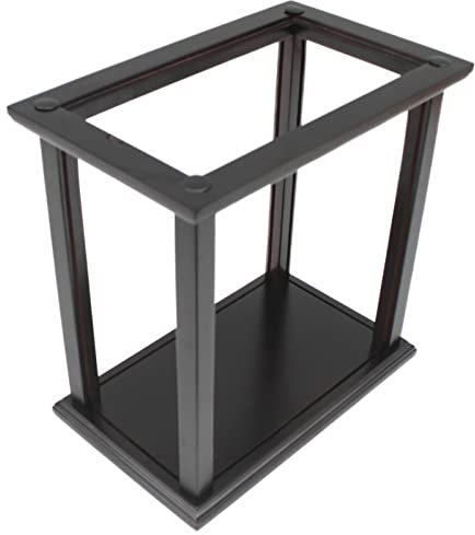 Büttner Sammler Edition VITRINE Schaukasten Sammelvitrine Acrylglas für Modellschiffe, Modellautos oder Sammlerstücke Holz Klein Schwarz 25x16x27cm