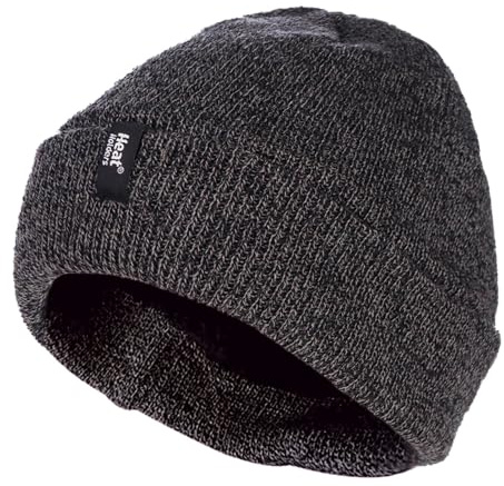 HEAT HOLDERS - Herren Mütze mit Innenfleece für Winter | Strick Beanie mit Warm Fleece