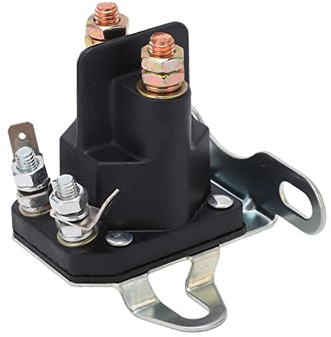 Relais de Démarreur de Tondeuse à Gazon Commutateur de Démarreur Réduit Relais de Solénoïde de Démarreur de Courant Bobines en Laiton 12V Contacts Plaqués Argent Motoneige