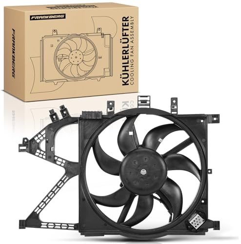 Frankberg Lüfter Motorkühlung Kühlerlüfter Replace# 24445183 | Kompatibel mit Combo Kasten/MPV 2001-2012 Combo Tour 2001-2011 Corsa C F08 F68 X01 2000-2009 Tigra Twintop X04 2004-2009